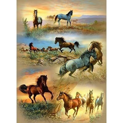 Horse Cameos 1500pc Jigsaw Puzzle by Persis Clayton Weirs