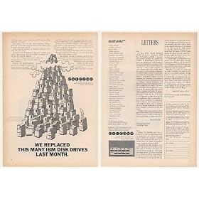 1971 Calcomp Replaced IBM Computer Disk Drives 2-Pg Print Ad