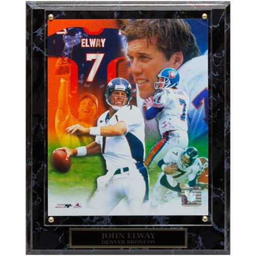 Denver Broncos #7 John Elway 10.5'' x 13'' Legends Composite Player Plaque