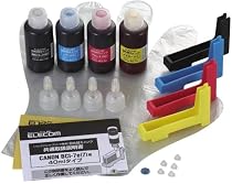 ELECOM 詰め替えインク THC-7BCSET4