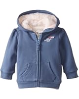 Levi's Baby-Girls Newborn Carrie Indigo Knit Hoodie Iced Blue