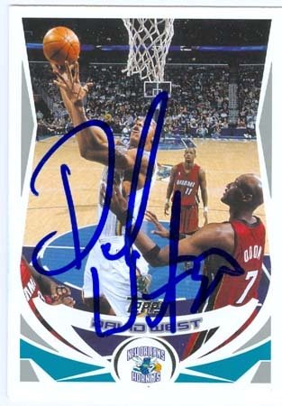 David West Autographed/Hand Signed Basketball Card (New Orleans Hornets) 2004 Topps #119
