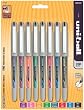 uni-ball Vision, Stick Needle, Fine-Point Rollerball Pens, 8 Colored Ink Pens (1734916)