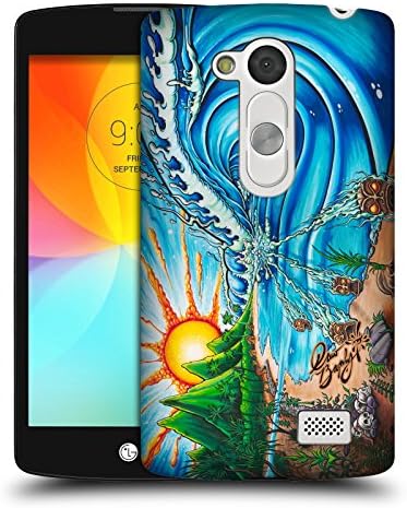 Official Drew Brophy Wall of Skulls Surf Art 2 Hard Back Case for LG L Fino / D295 Dual SIM