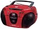 Produkt-Bild: Tamashi CD 158 CBM Tragbarer CD-Player (FM Stereo, Kassettendeck) rot