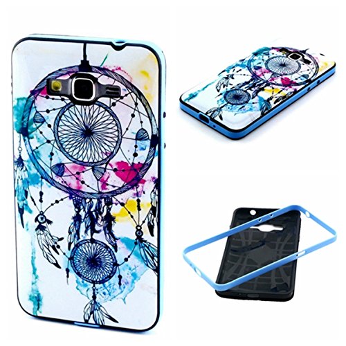 Grand Prime Case,G530 Case,XYX [Campanula Feather] 2 in 1 Hybrid Bumper TPU Soft Silicone Case Cover for Samsung Galaxy Grand Prime G530H