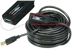 33ft / 10m USB 2.0 Certified Active Extension cable - Extends your existing USB cable for another 33ft - Support HighSpeed USB2.0 Data Transfer rate of 480Mbps.