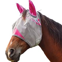 Cashel Fly mask with Pink Ears, benefits breast cancer
