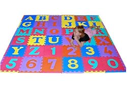 Uppercase 36 Sq. Ft. 'We Sell Mats' Alphabet and Number Floor Puzzle-Each Tile 12"x12"x3/8" Thick with Borders