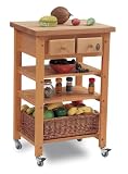 Highclere Beech Butchers Block Kitchen Trolley