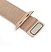 top4cus Double Electroplating Milanese Loop Stainless Steel Replacement iWatch Band with Magnetic Closure Clasp for Apple Watch - Apple Watch Band 38mm Regular Length - Champagne Gold