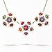 Yoolie's Magenta Cyan and Mustard Tones Rio Fashion Necklace #5813 YN GN ONK