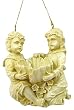Victorian Boy & Girl With Flowers Christmas Ornament