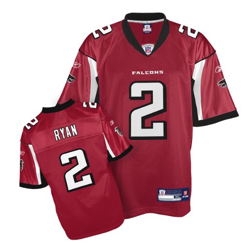 Reebok NFL Equipment Atlanta Falcons #2 Matt Ryan Red Replica Jersey (Medium)