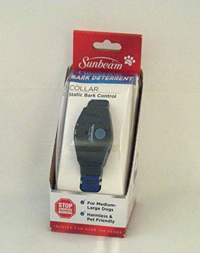Sunbeam BARK DETERRENT COLLAR Static Bark Control for Medium-Large Dogs SBBCSS1-00B - BLACK / NAVY BLUE