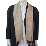 Handmade Mens Neck Scarf Silk Jacquard India 91 x 165 Cmsby ShalinIndia