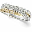 14K Two-Tone Gold Diamond Anniversary Band - 0.33 Ct.
