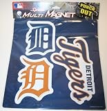 Detroit Tigers 12 x 12 Inch Large Magnet Sheet Sport Multi Magnet Punch Out