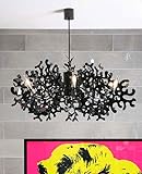 Coral chandelier - gold leaf, 110 - 125V (for use in the U.S., Canada etc.)