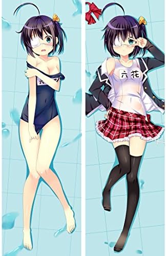 Anime Chuunibyou Demo Koi Ga Shitai Peachy Poly Microfabric Sexy Adult Double Bolster Hugging Dakimakura Pillow Case Cover