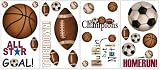 York PEEL & STICK, PLAY BALL APPLIQUES