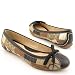 COACH Joan Patchwork Flats Beige, Khaki, Tan Womens