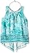 Beautees Girls' Printed Tank Top and Necklace