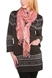 New Long Cascading Gathered Crochet Fringe Womens Scarf