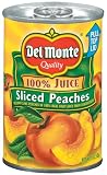 Del Monte Sliced Peaches Yellow Cling Peaches in 100% Real Fruit juices from Concentrate, 15-Ounce (Pack of 6)