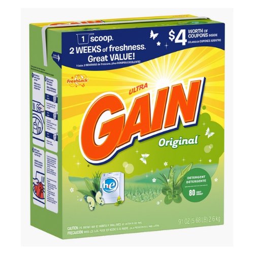 91 Oz Ultra Gain High Efficiency Laundry Detergent Sold In Packs Of 3