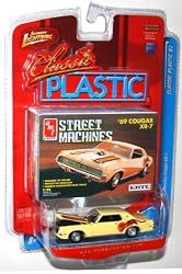 Johnny Lightning Classic Plastic R2, Metal Replicas of Model Kits - 1969 Mercury Cougar XR-7 and Replica Model Kit Collectors Box (1 Each)
