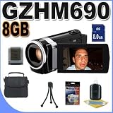 JVC Everio GZ-HM690 64GB Full HD Memory Camcorder (Black) BigVALUEInc Accessory Saver 8GB Bundle
