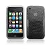 Black Hybrid XYLO-GEL Skin / Case / Shell for the Apple iPhone 3G / 3GS Mobile Phone.