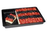 CHG Set 236-50 Backblech Emaille 42,0 x 29,0 x 4,0 cm schwarz