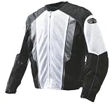 Joe Rocket Phoenix 5.0 Mens Mesh Textile Motorcycle Jacket White/Black Large