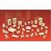 Doll House Furniture Set Woodcraft Construction Kit, 1/4 Scale