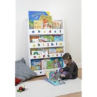 Tidy Books® Classic Original Bookcase White Lowercase Letters