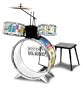 Bontempi - Rock Drum Set And Stool