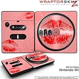 DJ Hero Skin Big Kiss Lips Red on Pink fits Nintendo Wii DJ Heros (DJ HERO  ....