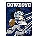 NFL Dallas Cowboys Mickey Mouse Ultra Plush Micro Super Soft Raschel Throw Blanket