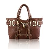 BOVARI Hazelnut Brown Lamb XL Padlock Shopper Handtasche B-Ware