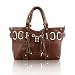BOVARI Brown Lamb XL Padlock Shopper Handtasche
