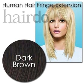 Jessica Simpson HairDo Clip In Fringe Human Hair - Dark Brown