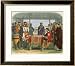 King John Pressured by the Barons and Threatened with Insurrection Framed Art Poster Print by James Doyle, 29x25