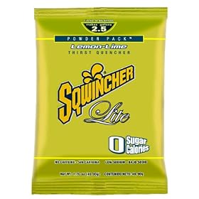 Sqwincher 016800-LL Lemon-Lime Flavor 2.5 Gallon Lite Powder Zero Carb-Zero Calorie (Case of 24)