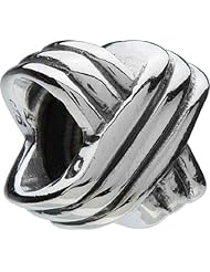 Authentic Chamilia Silver Overlapping Loops Charm - Retired