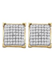 0.33CT-DIA MICRO-PAVE EARRINGS