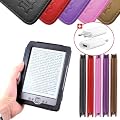 DURAGADGET Leder-Schutzh�lle im Buch Stil + USB-Premium EU/DE Ladestecker f�r den Amazon Kindle 4, Wi-Fi, 6" E Ink Display, "Neueste Generation 2011", schwarz