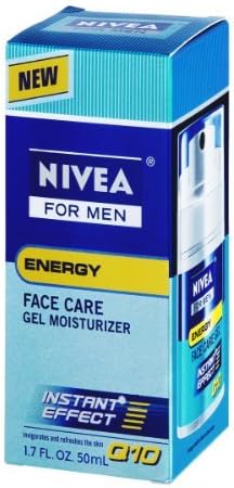 Nivea For Men Energy Face Care Instant Effect Gel Q10 Moisturizer (Pack of 2)