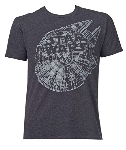 Star Wars Men's Millennium Falcon Plans T-Shirt